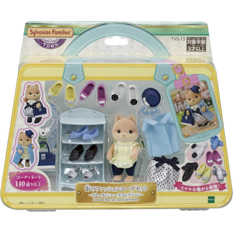 Fashion Play Set Town Girls Series Shoes Collection Sylvanian Families TVS-13 - Imagen 4