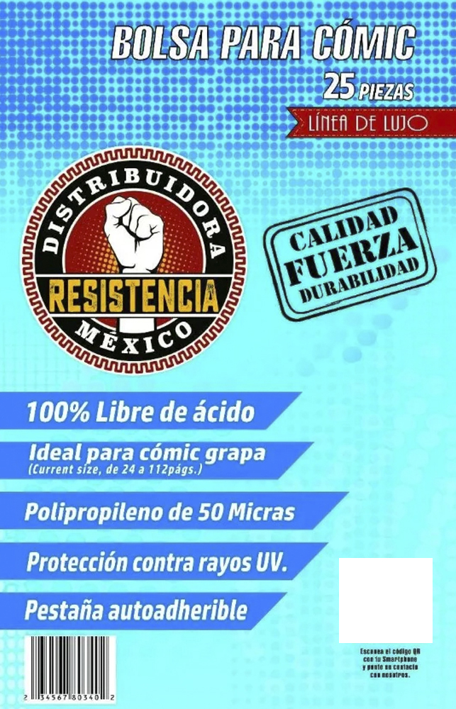 Bolsa Cómic 25 Piezas